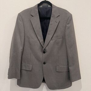 Stafford Men's Houndstooth Blazer Jacket 42 Short Classic Fit